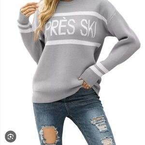 Gray Après Ski Women's Sweater